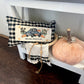 NEW! Custom FALL Wedding Gift Bundle:  2 seasons + GINGHAM/BUFFALO CHECK pillow + custom last name panel: PUMPKIN TRUCK / UGLY SWEATER TREES /CUSTOM LAST NAME PANEL