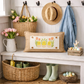 PANEL ONLY: RECTANGLE Spring, Easter bunny, Baby animals, Egg; EASTER EGGS HATCHED CHICKS