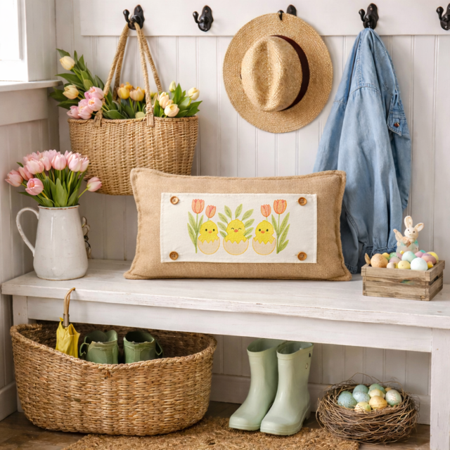 4 PANEL ONLY BUNDLE: RECTANGLE Easter Bundle Panels HE IS RISEN / QUILTED EGGS / CHICKS / CARROTS