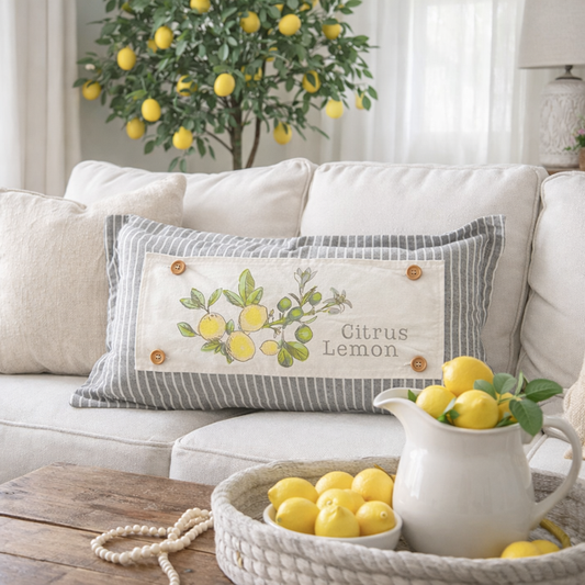 PANEL ONLY: RECTANGLE Summer, Lemonade Stand, Sweet, Summertime;  CITRUS LEMON