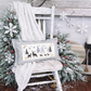 NEW! CUSTOM WINTER WEDDING BUNDLE 26:  3 seasons +BURLAP pillow + custom last name panel: LUCKY, XOXO, DEER, CUSTOM LAST NAME PANEL