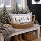 NEW! CUSTOM WINTER WEDDING BUNDLE 26:  3 seasons +BURLAP pillow + custom last name panel: LUCKY, XOXO, DEER, CUSTOM LAST NAME PANEL