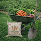 PANEL ONLY: SQUARE Spring, Summer, Harvest Veggies, Bunny Food, Garden; FARM FRESH CARROTS
