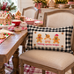 NEW! PANEL ONLY: RECTANGLE Winter; Vintage Christmas Santa, Baking, Memories; GINGERBREAD