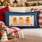 NEW! PANEL ONLY: RECTANGLE Winter; Vintage Christmas Santa, Baking, Memories; GINGERBREAD