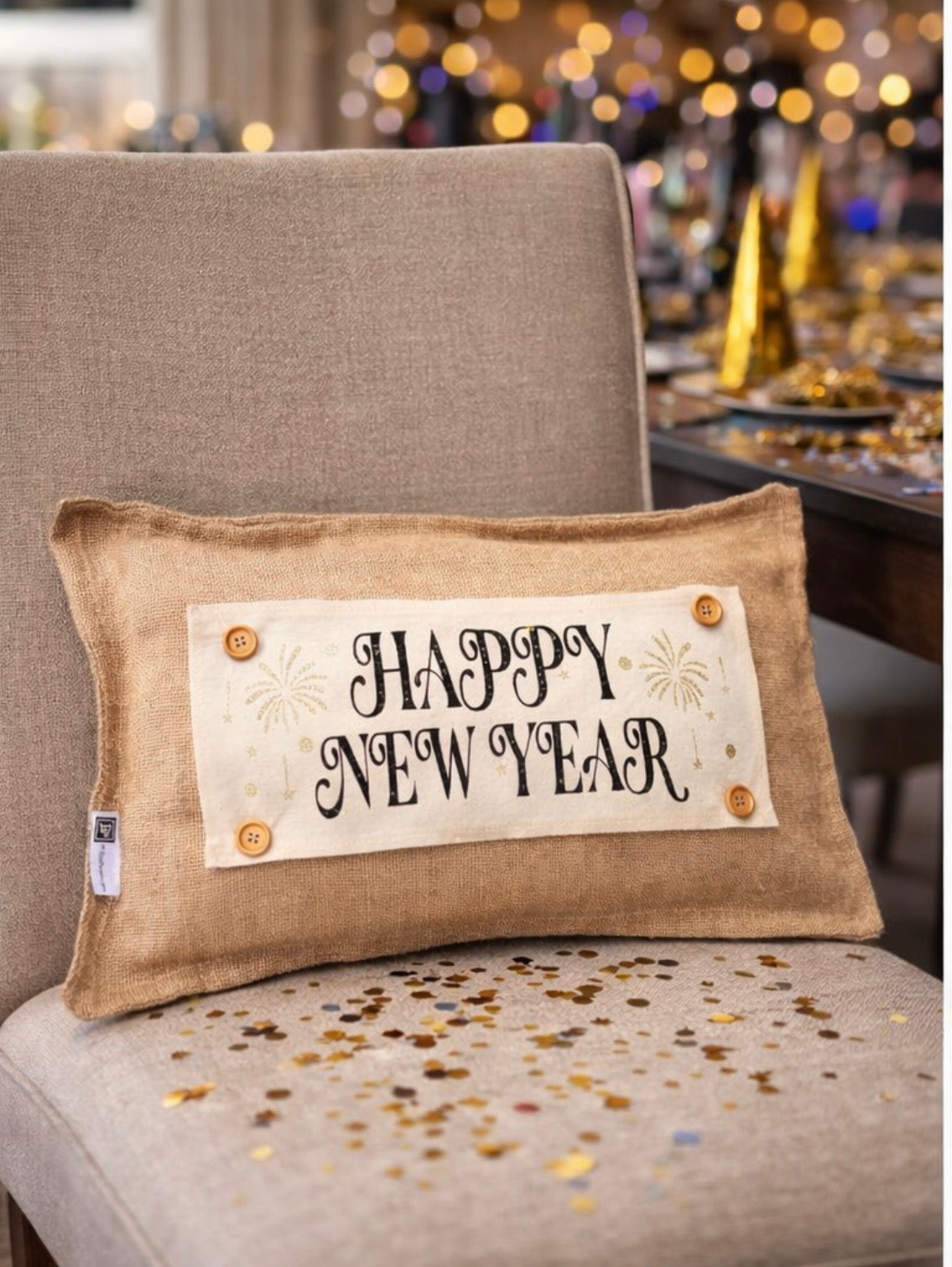 PILLOW ONLY (with fluffy insert): Country Idaho Potato Sack Burlap: BURLAP PILLOW (with insert)