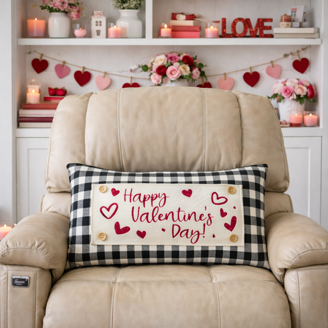 PILLOW ONLY (with fluffy insert): Buffalo Check Gingham: BUFFALO CHECK PILLOW (with insert)