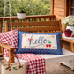 NEW! RECTANGLE SUMMER/FALL WEDDING BUNDLE:  3 seasons + BUFFALOW CHECK pillow:  HELLO CHERRY, USA MAP, HOME SWEET HOME, CUSTOM PANEL