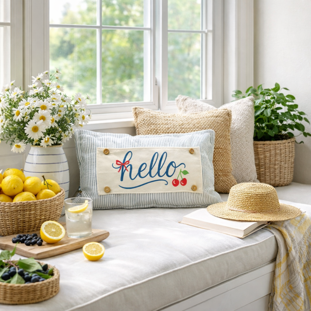 Bundle Deal: Summer Bundle (4 pack) SAVE!!!:HELLO CHERRY, OLD GLORY, USA MAP, HOME SWEET HOME