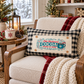 NEW! PANEL ONLY: RECTANGLE Winter; Vintage Sign, Marshmallows, Candy Cane, Chocolate; HOT COCOA