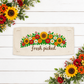 NEW!  PANEL ONLY:  Fall leaves floral sunflower Autumn FRESH PICKED FLOWERS