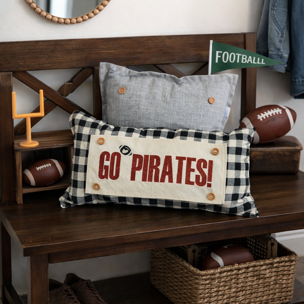 PANEL ONLY:  Glitter Special Events: Favorite Football SUPERBOWL PARTY Winter Fall Football Team Autumn; Sports / Super Bowl CUSTOM SPORTS TEAM