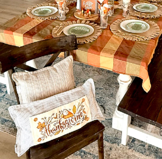 Holiday Panel:  Autumn Fall Leaf Leaves November Thanksgiving Day Dessert; PUMPKIN PIE