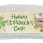 Glitter Holiday Panel: Irish Kisses & Shamrock Wishes; Spring St. Saint Patricks Day, HAPPY ST. PATRICK'S DAY CLOVERS