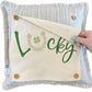 Glitter Holiday SQUARE Panel: Irish Kisses & Shamrock Wishes; Spring St. Saint Patricks Day, SQUARE LUCKY HORSESHOE