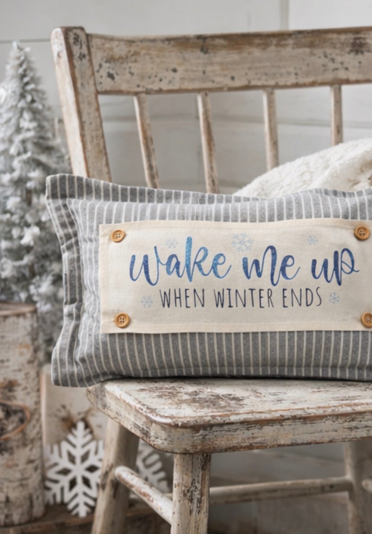 Glitter Seasonal Panel: Winter Blue Ice Sparkle Twinkle Bling Glitz Confetti Christmas; WAKE ME UP WHEN WINTER ENDS