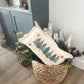 NEW! Custom WINTER Wedding Gift Bundle:  GRAY TICKING STRIPE pillow + custom last name, EVERGREENS / BE MY VALENTINE / CUSTOM PANEL