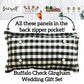 Custom Wedding Gift Bundle:  3 seasons + GINGHAM/BUFFALO CHECK pillow + custom last name panel: 3 BEES BEE KIND / SUNFLOWER JARS / VINTAGE CHRISTMAS TREE TRUCK /CUSTOM PANEL