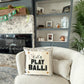 Glitter Square Panel:  Play Ball Football Baseball Softball SUPERBOWL Special Events Panel: TEAM NAME SUPERBOWL PARTY Winter Spring Summer Fall Football Team Autumn; Sports Glitter Football or Baseball PLAY BALL