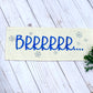 NEW!  Glitter Holiday Panel: Winter January Christmas Blue Brr Cold Snowflake Silver BRRR