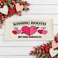 PANEL ONLY:  RECTANGLE Holiday Panel: Valentines, Winter, Love, Hugs, Kisses, Passion, Red, Wife Husband, Boyfriend, Girlfriend, Spouse, Kids, Vintage, Farmhouse, Heart; KISSING BOOTH