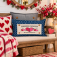 PANEL ONLY:  RECTANGLE Holiday Panel: Valentines, Winter, Love, Hugs, Kisses, Passion, Red, Wife Husband, Boyfriend, Girlfriend, Spouse, Kids, Vintage, Farmhouse, Heart; KISSING BOOTH