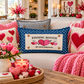 PANEL ONLY:  RECTANGLE Holiday Panel: Valentines, Winter, Love, Hugs, Kisses, Passion, Red, Wife Husband, Boyfriend, Girlfriend, Spouse, Kids, Vintage, Farmhouse, Heart; KISSING BOOTH