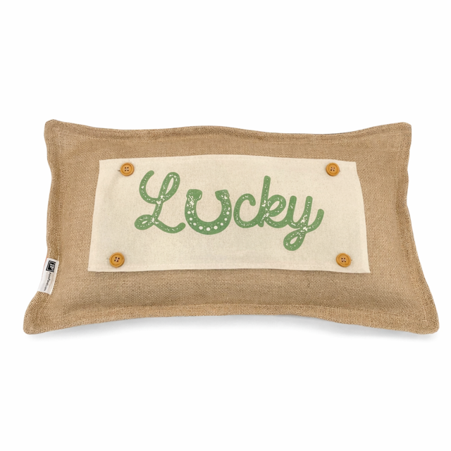 PILLOW ONLY (with fluffy insert): Country Idaho Potato Sack Burlap: BURLAP PILLOW (with insert)