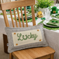 NEW! CUSTOM WINTER WEDDING BUNDLE 26:  3 seasons +BURLAP pillow + custom last name panel: LUCKY, XOXO, DEER, CUSTOM LAST NAME PANEL