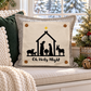 PANEL ONLY: SQUARE Christmas Christ Mary Joseph Stable Star: NATIVITY OH HOLY NIGHT SQUARE