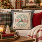 PANEL ONLY: SQUARE Christmas Green Red Reindeer; NORTH POLE STAMP