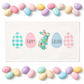 PANEL ONLY: RECTANGLE Spring, Pastel, Bunny, Buffalo Check, Gingham; PASTEL EGGS