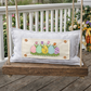PANEL ONLY: RECTANGLE Spring, Pastel, Bunny, Buffalo Check, Checkered  Gingham; PASTEL QUILTED EGGS  with TUILIPS