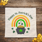 PANEL ONLY: SQUARE, Irish Kisses & Shamrock Wishes; Spring St. Patrick's Day, SQUARE RAINBOW POT OF GOLD