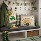 PANEL ONLY: SQUARE, Irish Kisses & Shamrock Wishes; Spring St. Patrick's Day, SQUARE RAINBOW POT OF GOLD