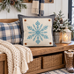 NEW! WINTER BUNDLE:  3 seasons + CHARCOAL pillow: CHRISTMAS TREE, SNOWFLAKE, V-DAY SUBWAY ART