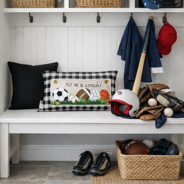 ALL SPORTS PANEL ONLY: RECTANGLE All Sports Superbowl Winter Spring Summer Fall Football Basketball, Baseball, Soccer, Volleyball Super Bowl Autumn; SPORTS PANEL