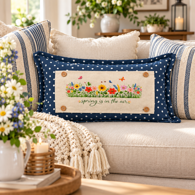 PANEL ONLY: RECTANGLE Spring, Summer, Floral, Garden Lover, Plants, Flowers; SPRING IS IN THE AIR