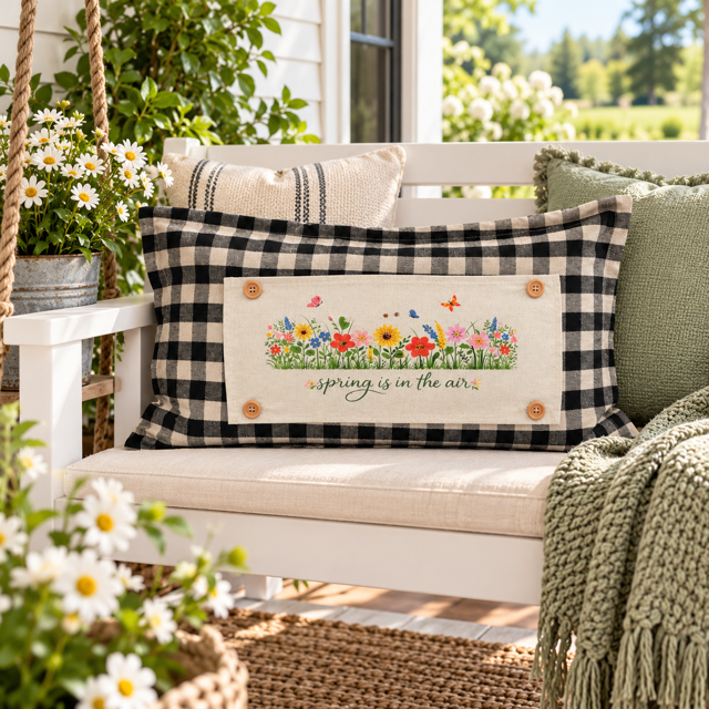 PANEL ONLY: RECTANGLE Spring, Summer, Floral, Garden Lover, Plants, Flowers; SPRING IS IN THE AIR
