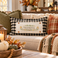 NEW!  PANEL ONLY:  Fall Autumn wheat acorns berries Thanksgiving; THANKFUL