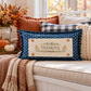 NEW!  PANEL ONLY:  Fall Autumn wheat acorns berries Thanksgiving; THANKFUL