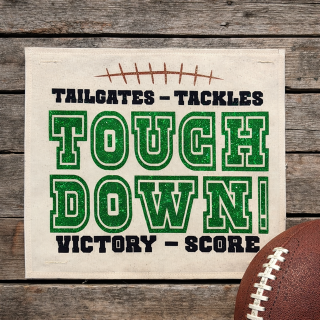 GLITTER PANEL ONLY: SQUARE  Play Ball Football Baseball Softball SUPERBOWL Special Events Panel: TEAM NAME SUPERBOWL PARTY Winter Spring Summer Fall Football Team Autumn; Sports Glitter Football or Baseball TOUCH DOWN