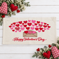 PANEL ONLY:  RECTANGLE Holiday Panel: Valentines, Winter, Love, Hugs, Kisses, Passion, Red, Wife Husband, Boyfriend, Girlfriend, Spouse, Kids, Vintage, Farmhouse, Heart; V-DAY ENVELOPE
