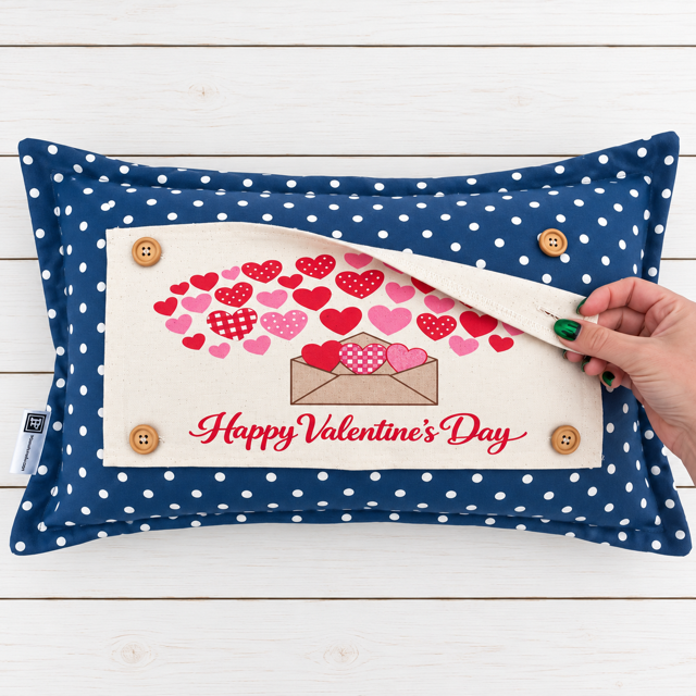 PANEL ONLY:  RECTANGLE Holiday Panel: Valentines, Winter, Love, Hugs, Kisses, Passion, Red, Wife Husband, Boyfriend, Girlfriend, Spouse, Kids, Vintage, Farmhouse, Heart; V-DAY ENVELOPE