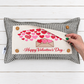 PANEL ONLY:  RECTANGLE Holiday Panel: Valentines, Winter, Love, Hugs, Kisses, Passion, Red, Wife Husband, Boyfriend, Girlfriend, Spouse, Kids, Vintage, Farmhouse, Heart; V-DAY ENVELOPE