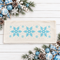 NEW! PANEL ONLY: RECTANGLE Winter; Blue, Chilly, Cold; SNOWFLAKES REC.