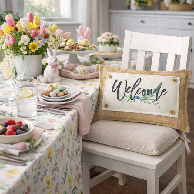 NEW! RECTANGLE SUMMER/FALL WEDDING BUNDLE:  3 seasons + BOHO pillow:  PEONIES, CITRUS LEMON, OLD WELCOME, CUSTOM PANEL