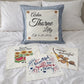 NEW! SQUARE SUMMER/FALL WEDDING BUNDLE:  3 seasons + CHARCOAL pillow: SWEET SUMMER TIME, SPACIOUS SKIES, ACORN BRANCH, CUSTOM PANEL