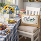 NEW! RECTANGLE SUMMER/FALL WEDDING BUNDLE:  3 seasons + BURLAP pillow:  LIFE IS SWEET, BARN QUILT, NEW WELCOME, CUSTOM PANEL