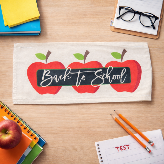 PANEL ONLY: RECTANGLE Fall, Autumn; BACK TO SCHOOL